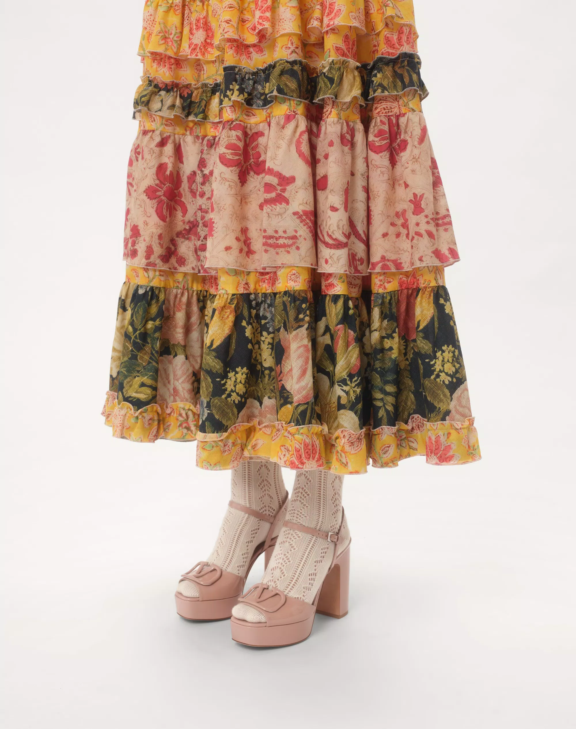 Valentino VLogo Signature Patent Leather Platform Sandal 115Mm - Image 7